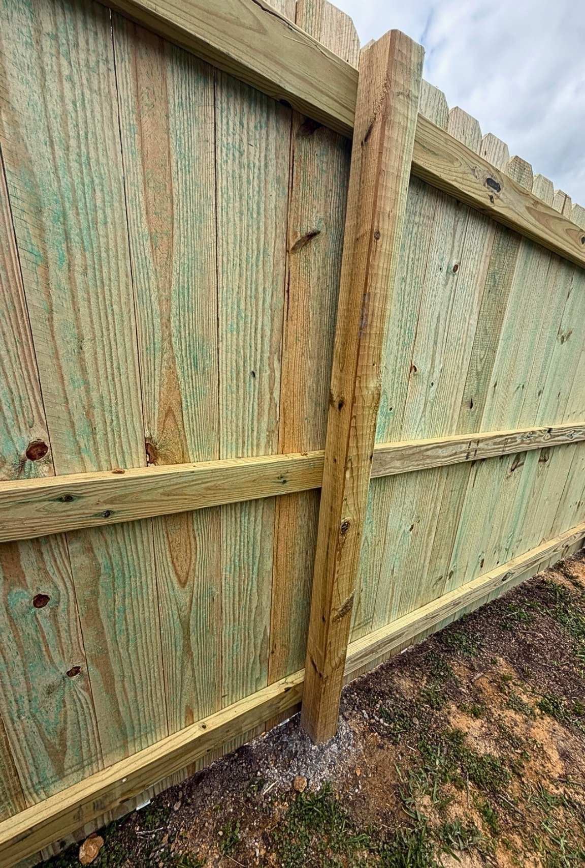 Titan Fence and Deck real fence post detail
